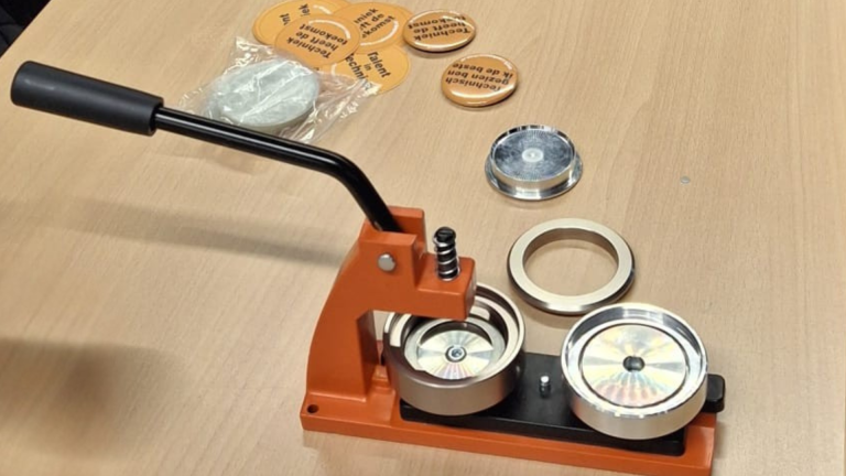 Buttons maken bij Werk en Vakmanschap