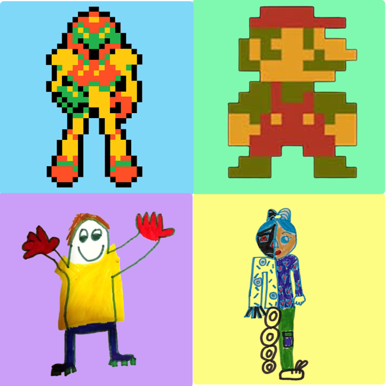 Ontdek games van vroeger en ontwerp je eigen held!