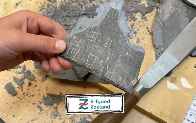 Een grijs leien dak? Knip er zelf een vorm uit!