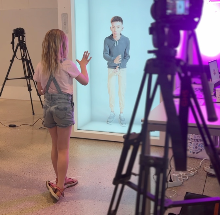 Junior-college virtual humans
