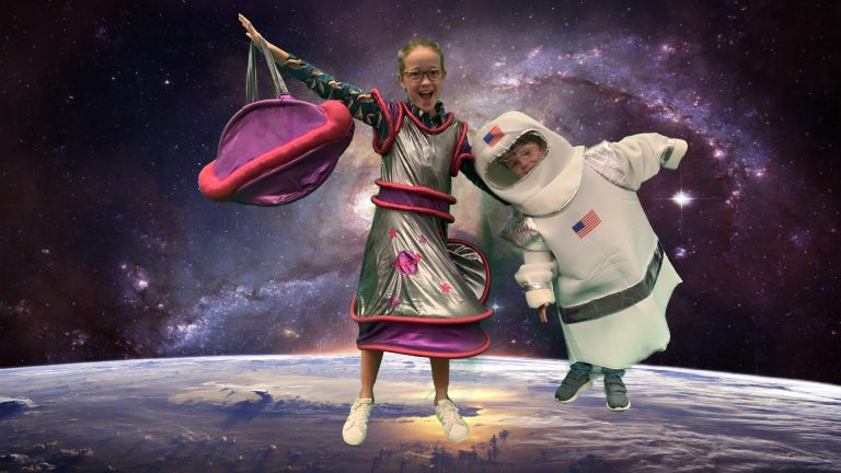 Op de foto bij ons green screen